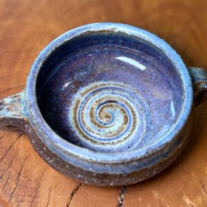 Purple Swirl Quaich - Wood Fired