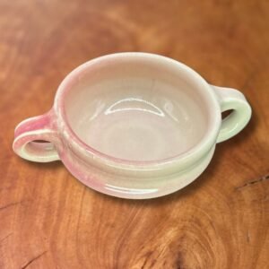 Ivory & Blush Pink Quaich – Porcelain